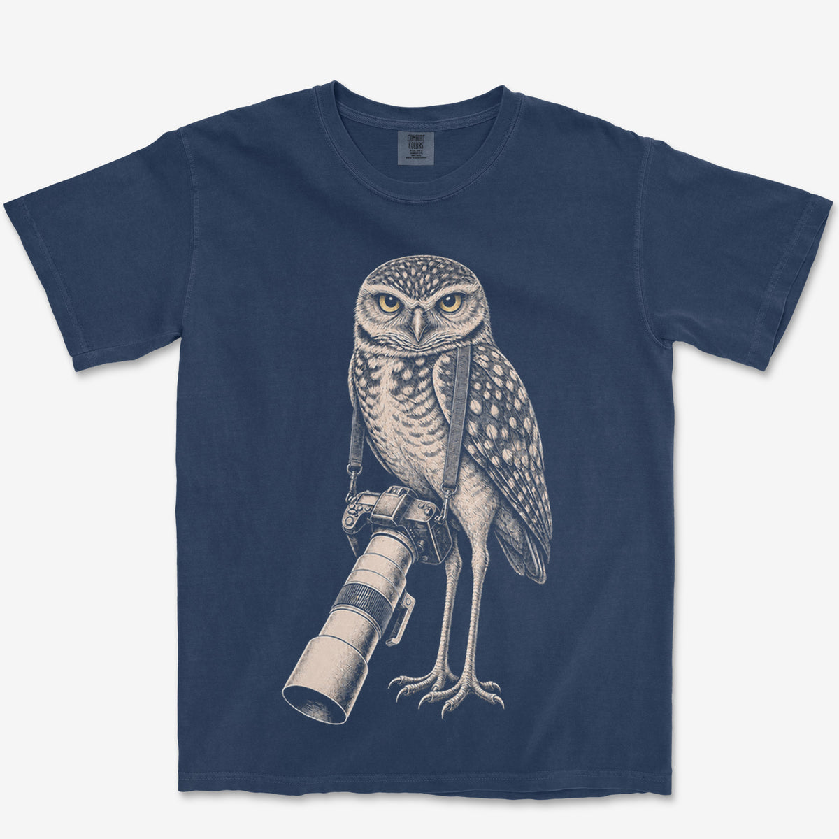 Long Lens Burrowing Owl Heavyweight Tee