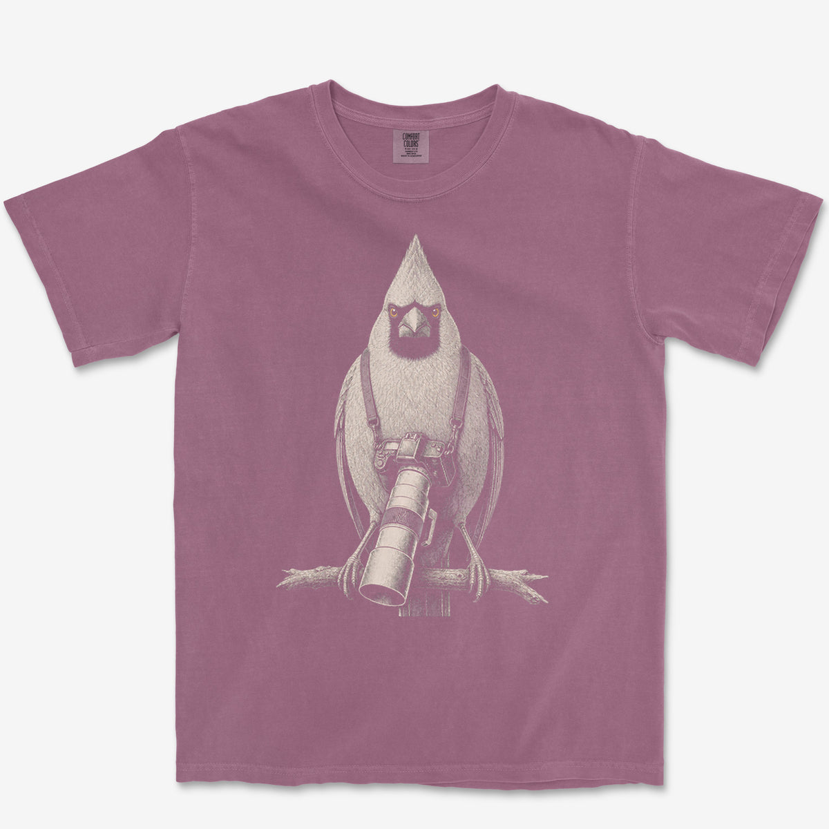 Long Lens Cardinal Tee — berry