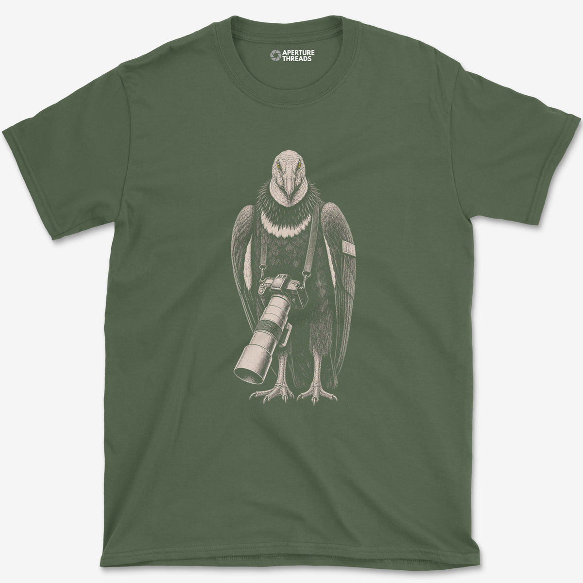 Long Lens Condor T-Shirt — military green