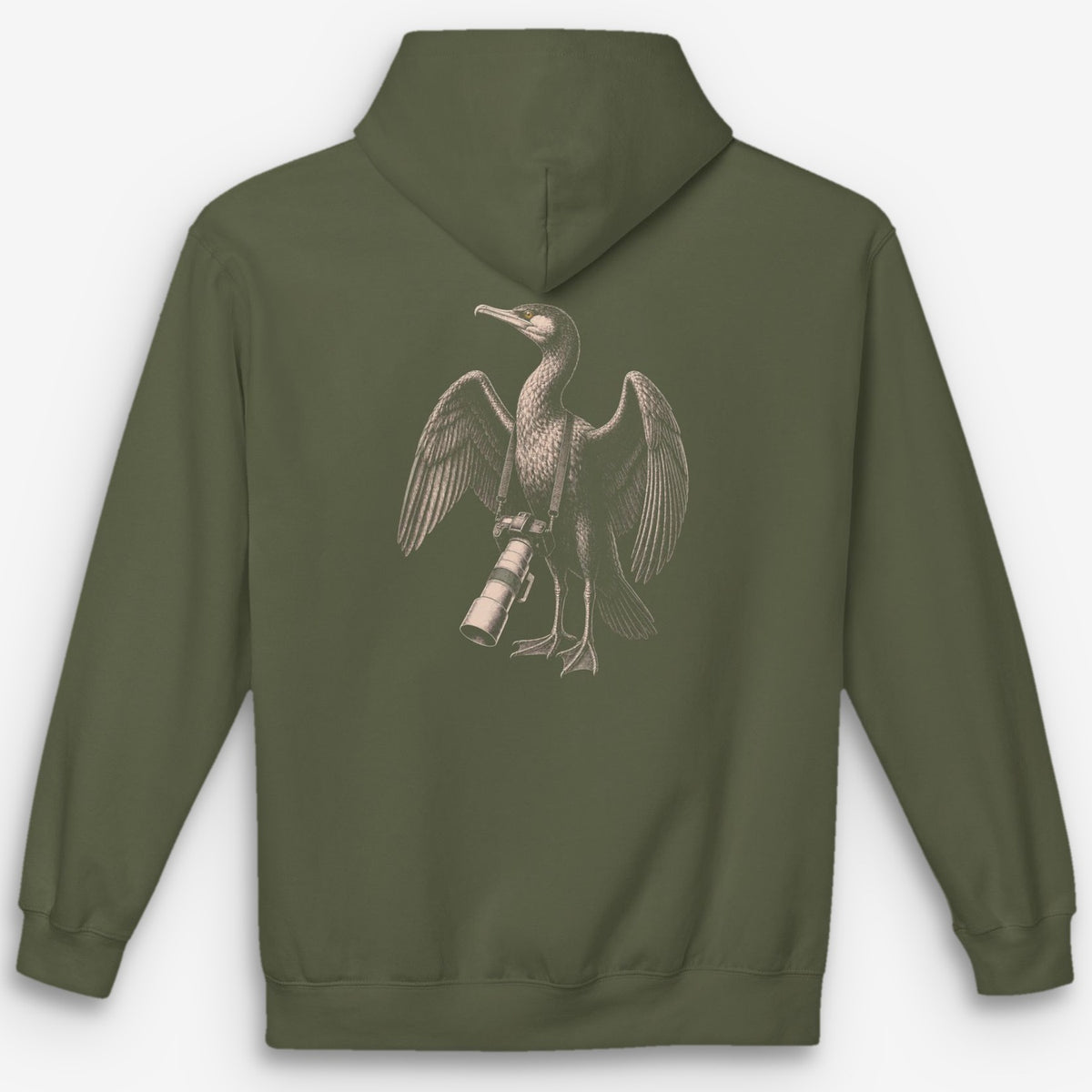 Long Lens Cormorant Hoodie