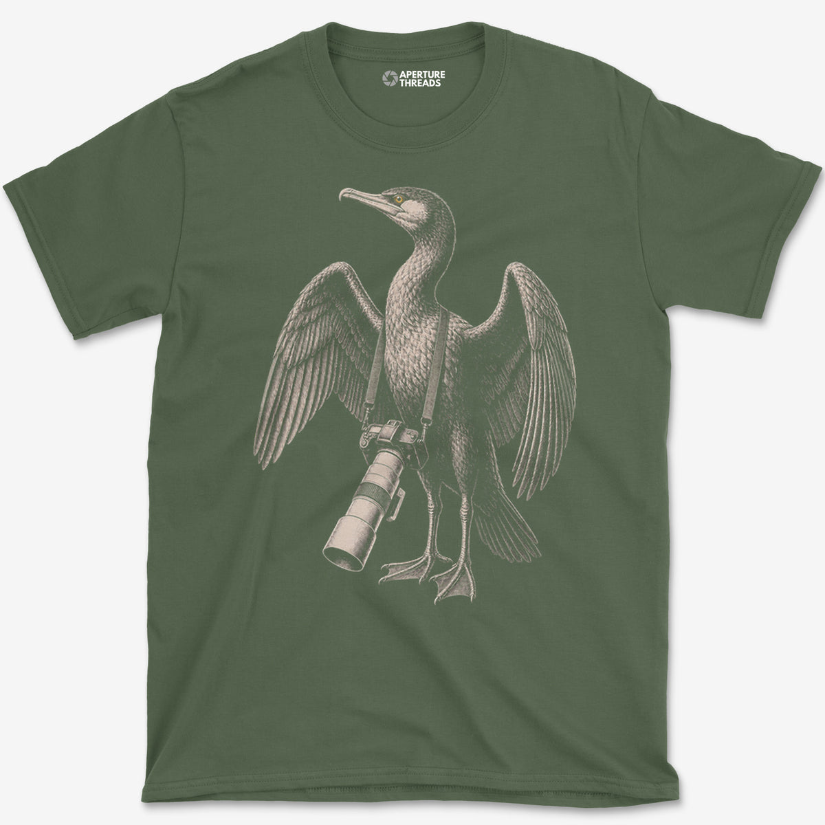 Long Lens Cormorant T-Shirt
