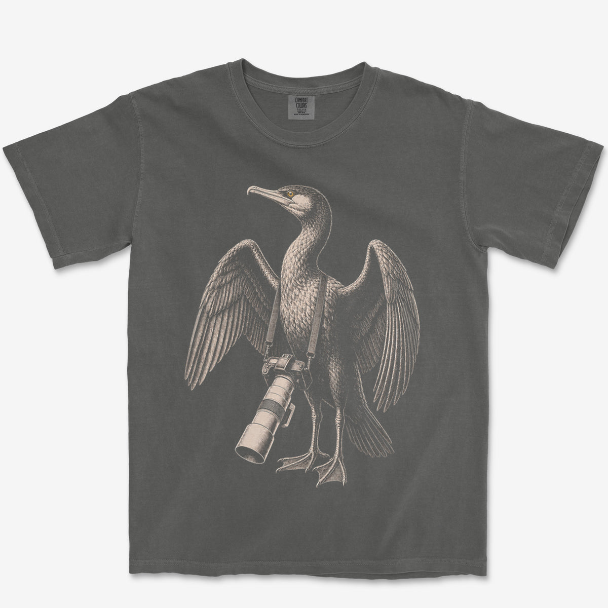Long Lens Cormorant Heavyweight Tee