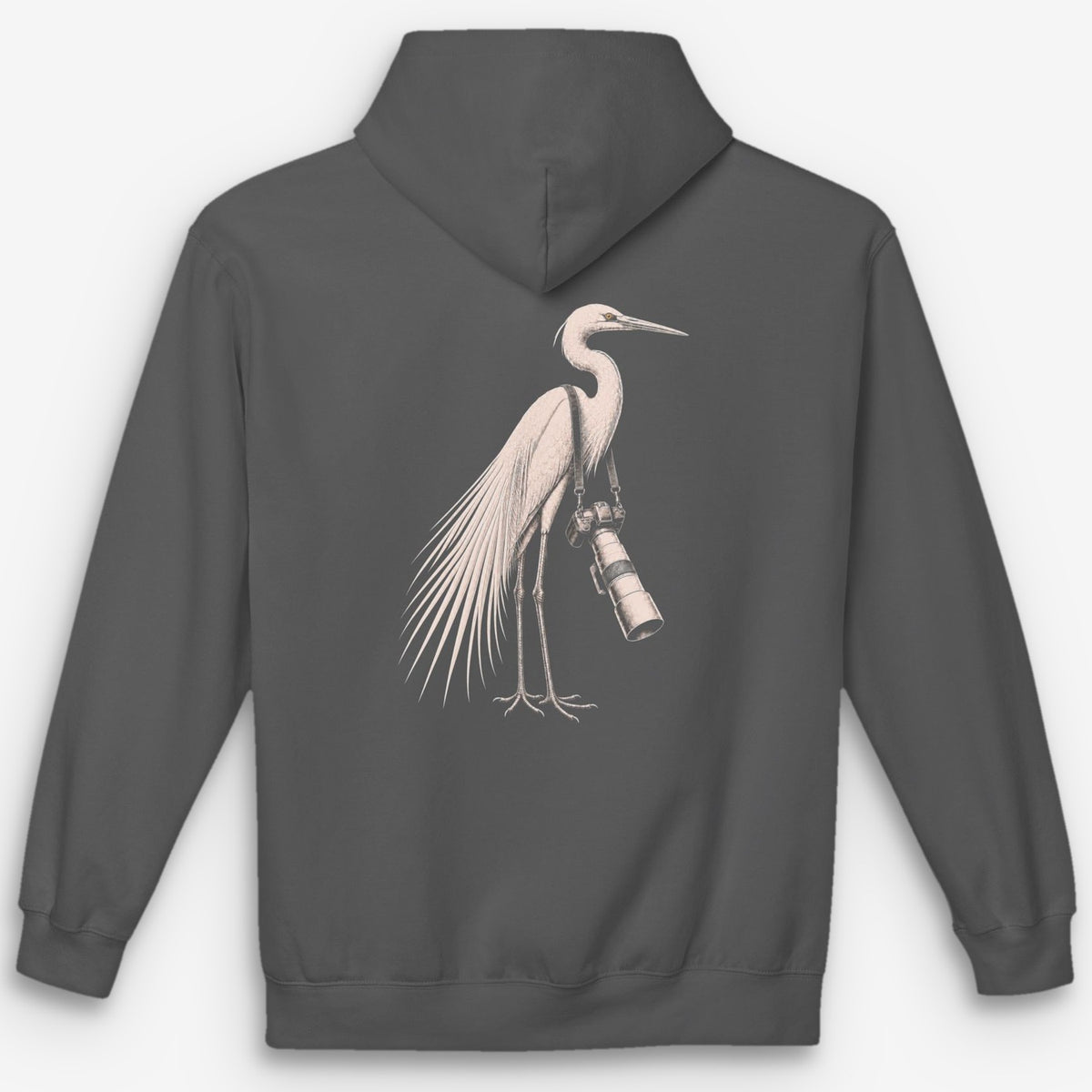 Long Lens Egret Hoodie