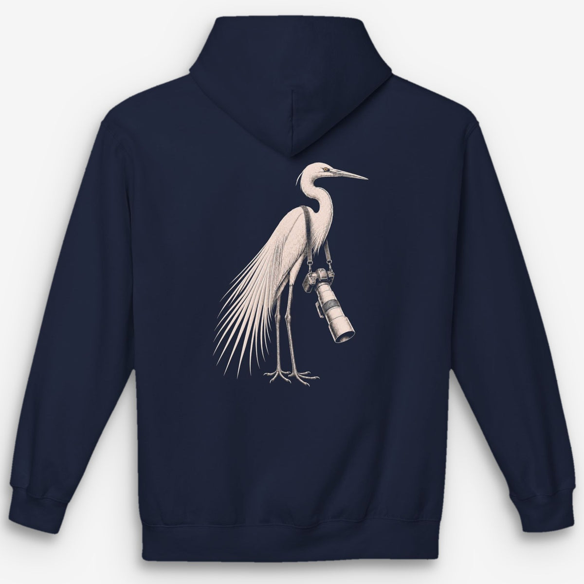 Long Lens Egret Hoodie
