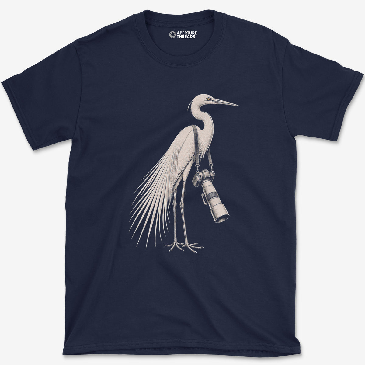 Long Lens Egret T-Shirt