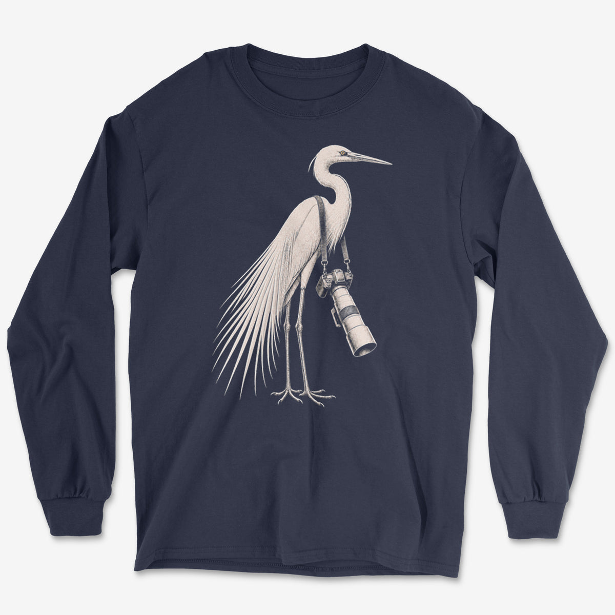 Long Lens Egret Long Sleeve Tee