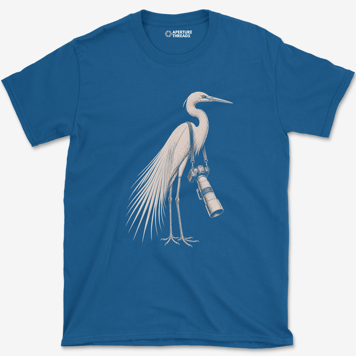 Long Lens Egret T-Shirt