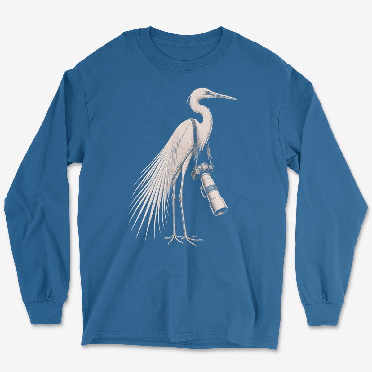 Long Lens Egret Long Sleeve Tee