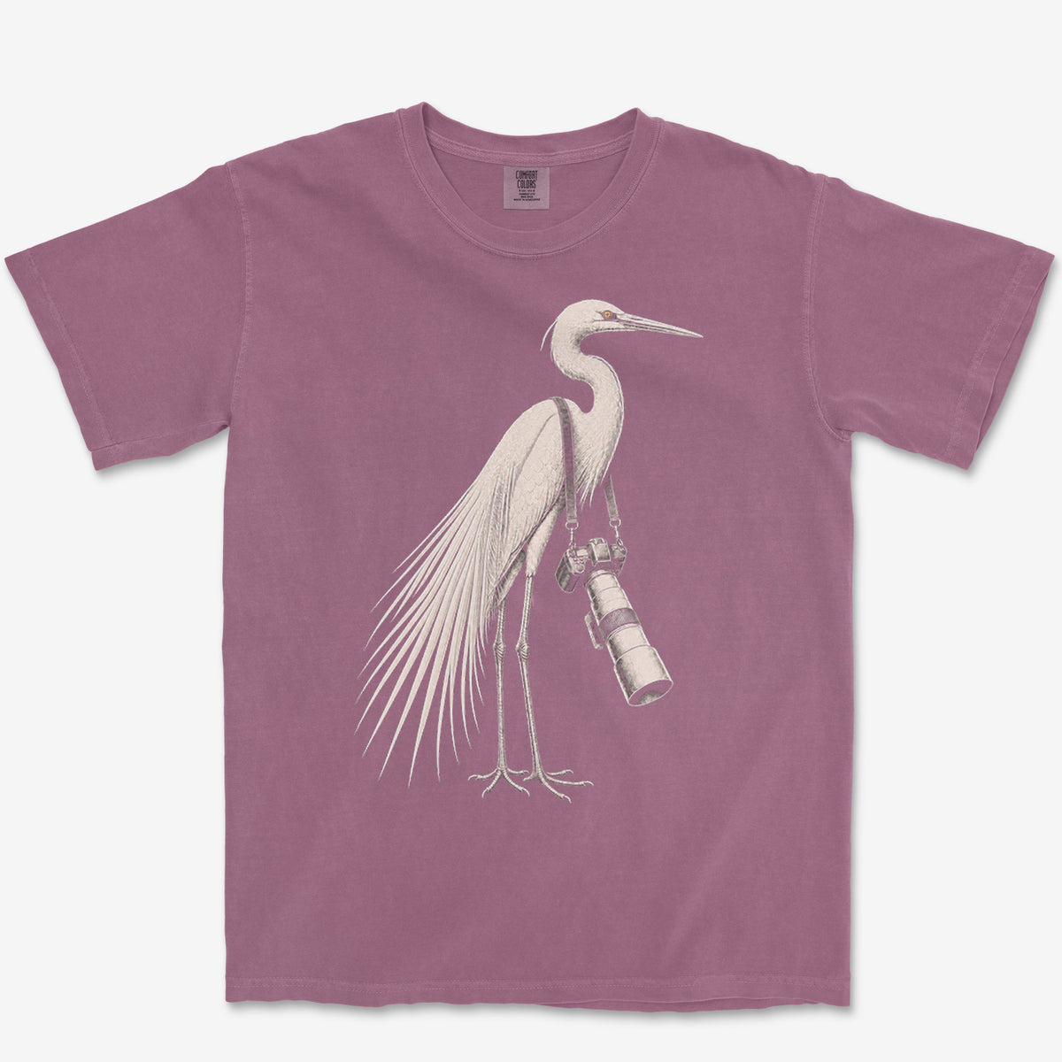 Long Lens Egret Heavyweight Tee