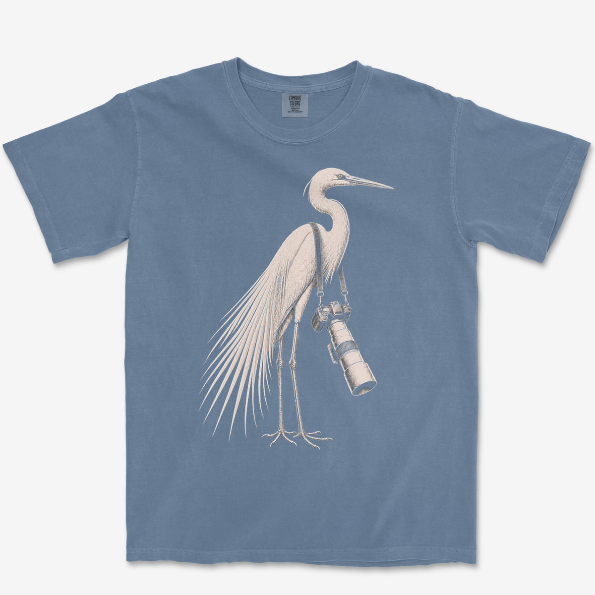 Long Lens Egret Heavyweight Tee