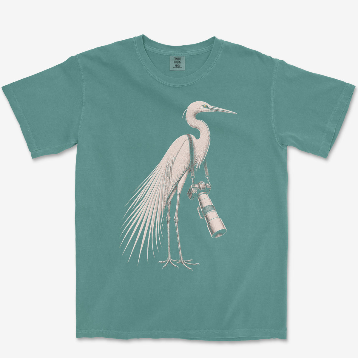Long Lens Egret Heavyweight Tee