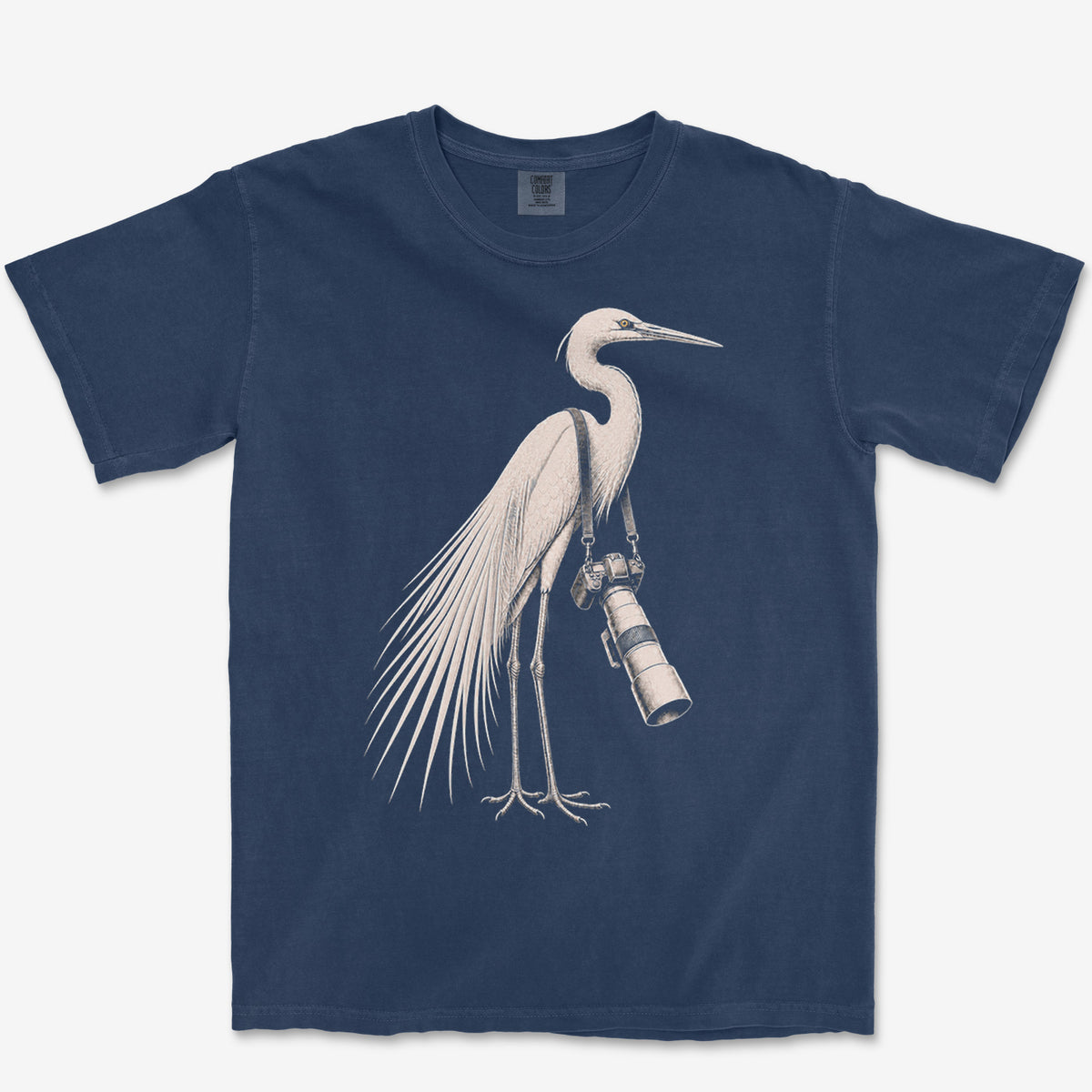 Long Lens Egret Heavyweight Tee