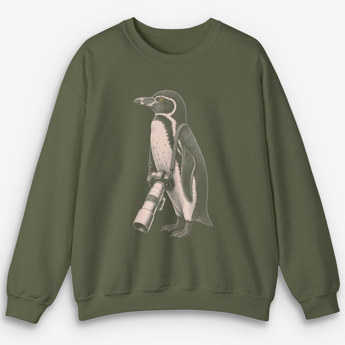 Long Lens Galapagos Penguin Sweatshirt