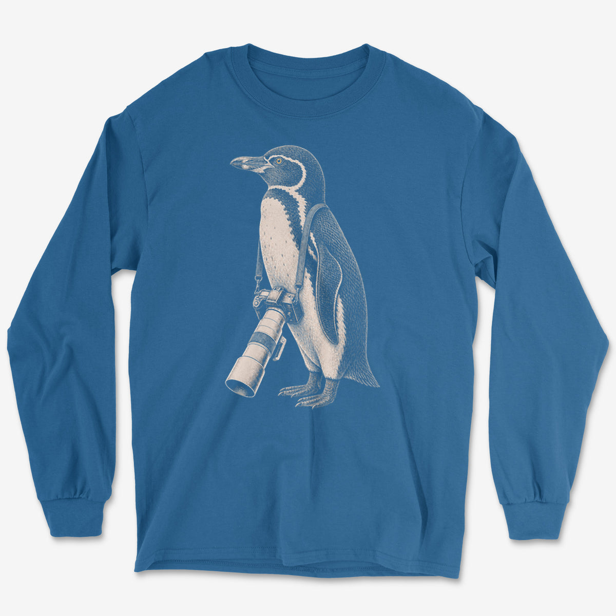 Long Lens Galapagos Penguin Long Sleeve Tee
