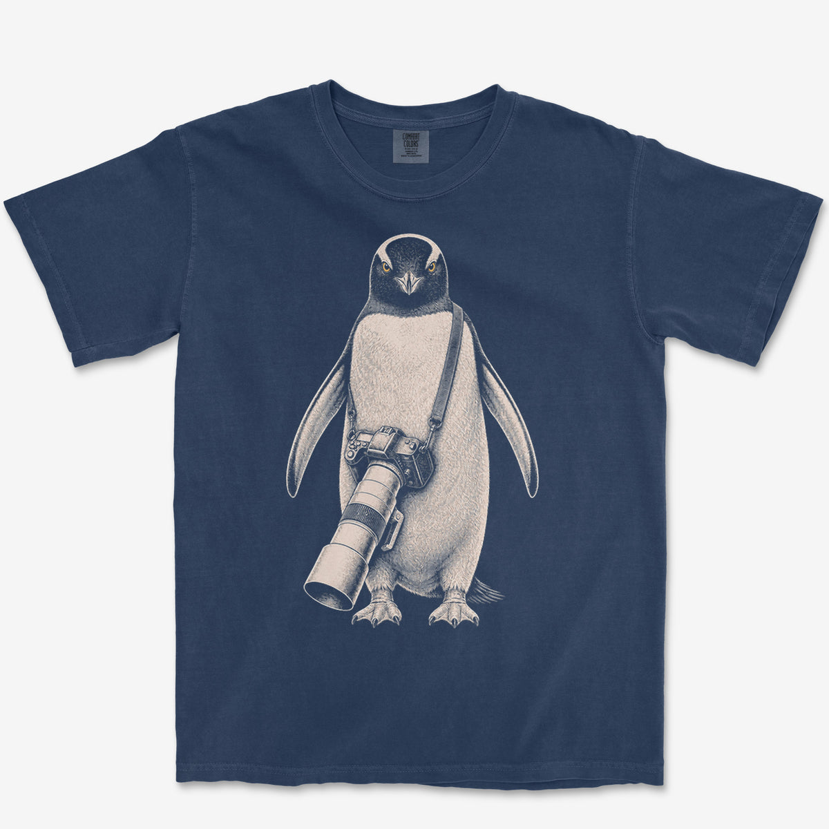 Long Lens Gentoo Tee — true navy