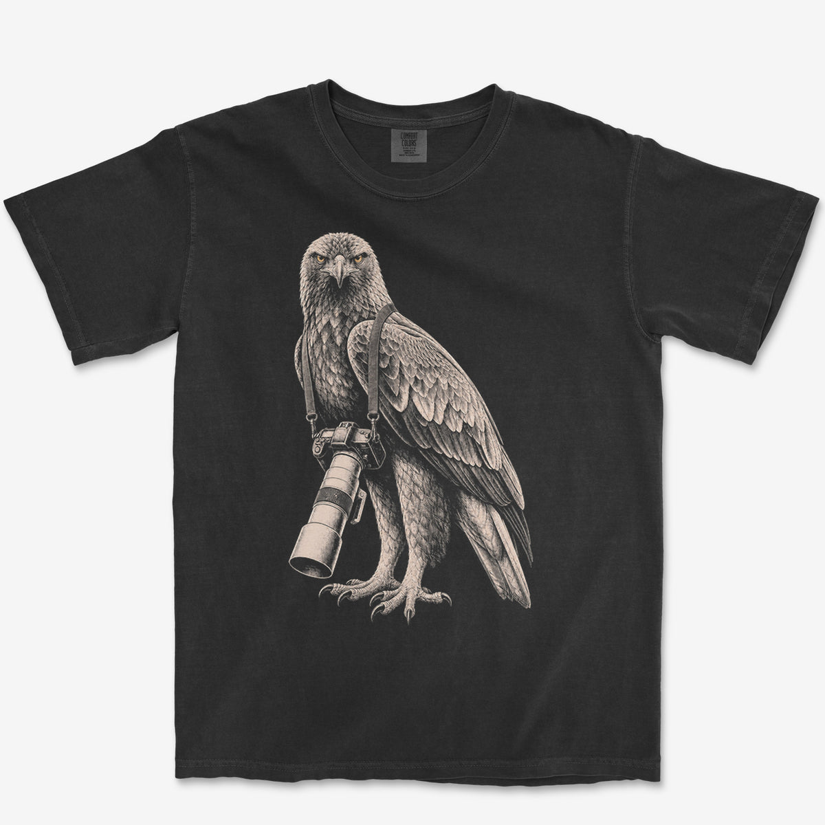 Long Lens Golden Eagle Tee — black