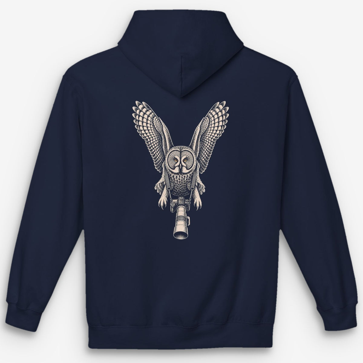 Long Lens Great Gray Owl Hoodie