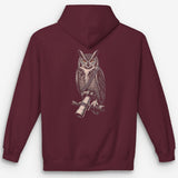 Long Lens Great Horned Owl Hoodie