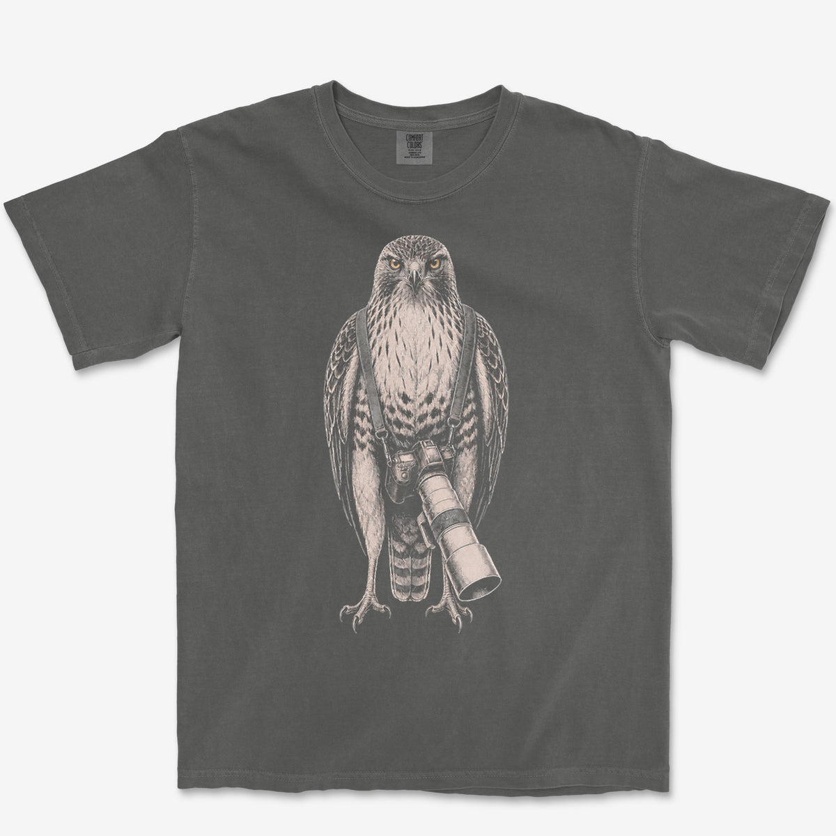 Long Lens Hawk Heavyweight Tee — pepper