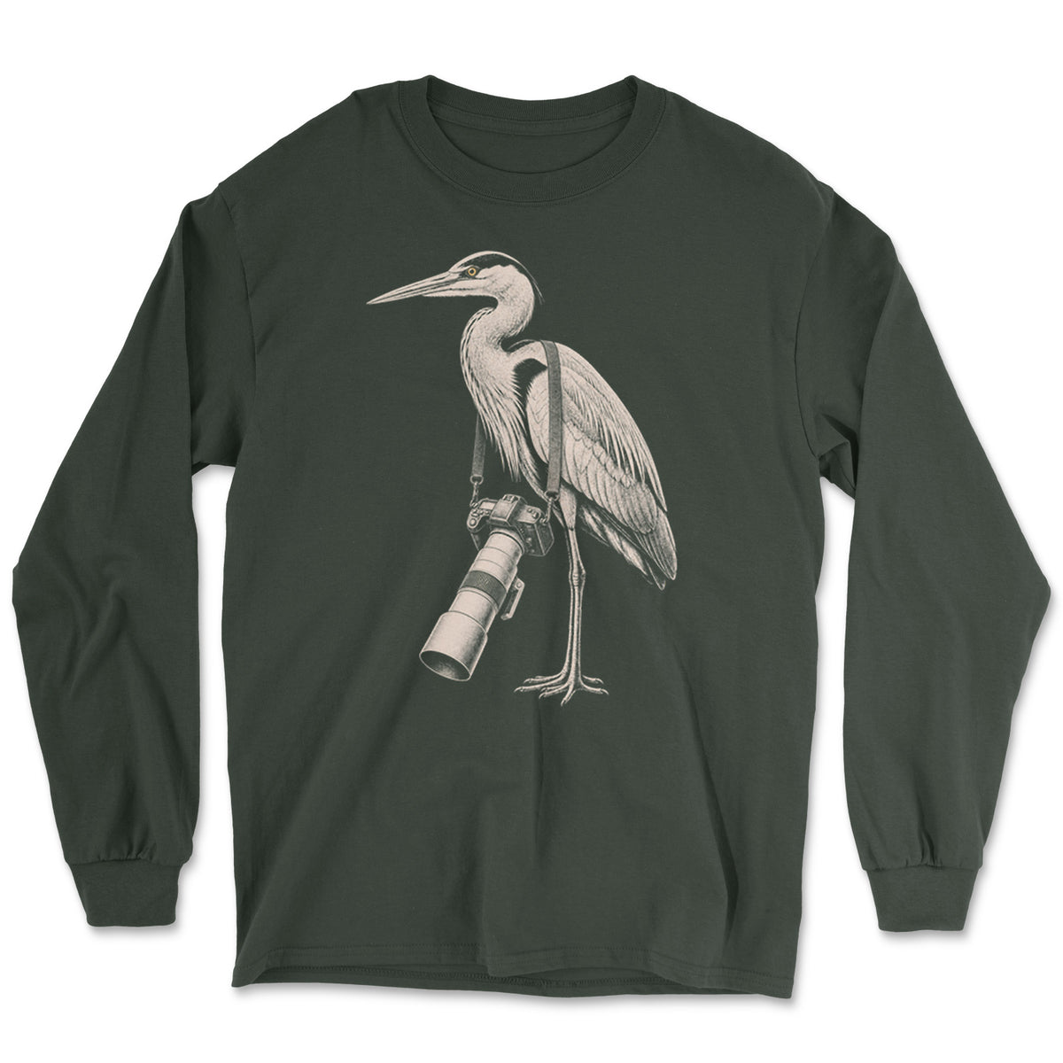 Long Lens Heron Long Sleeve Tee