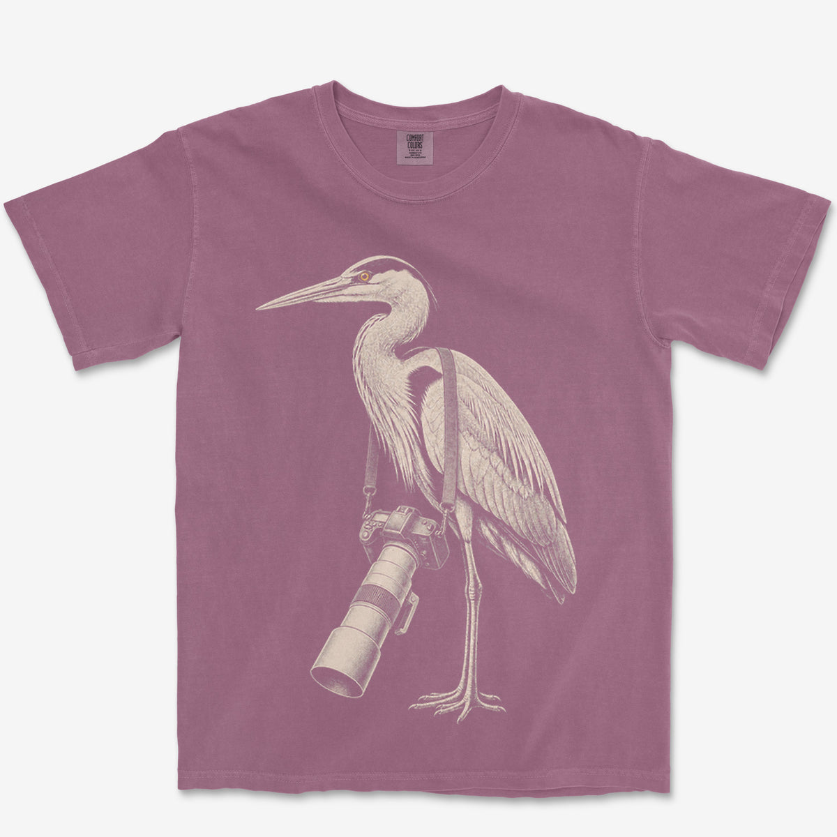 Long Lens Heron Heavyweight Tee