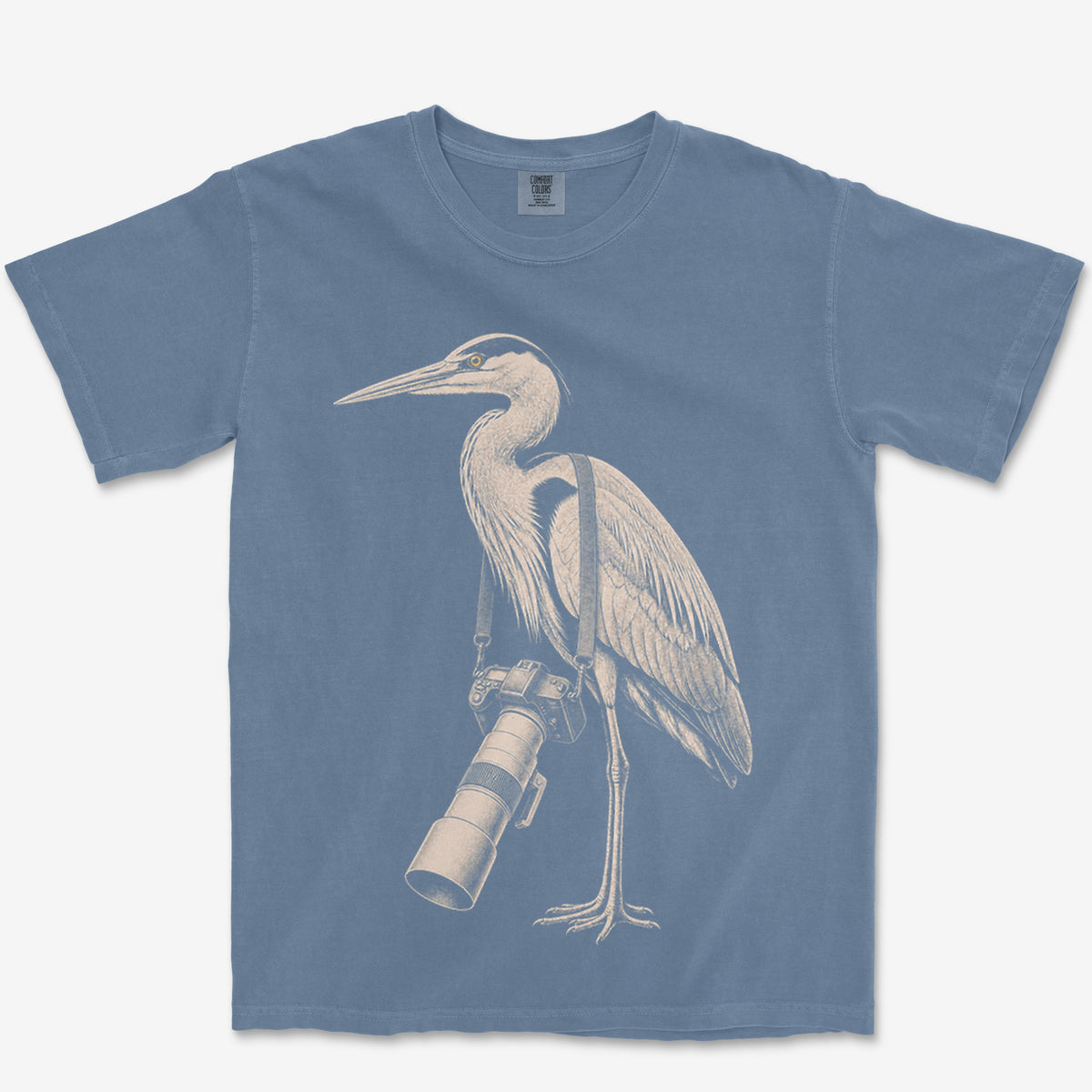 Long Lens Heron Heavyweight Tee