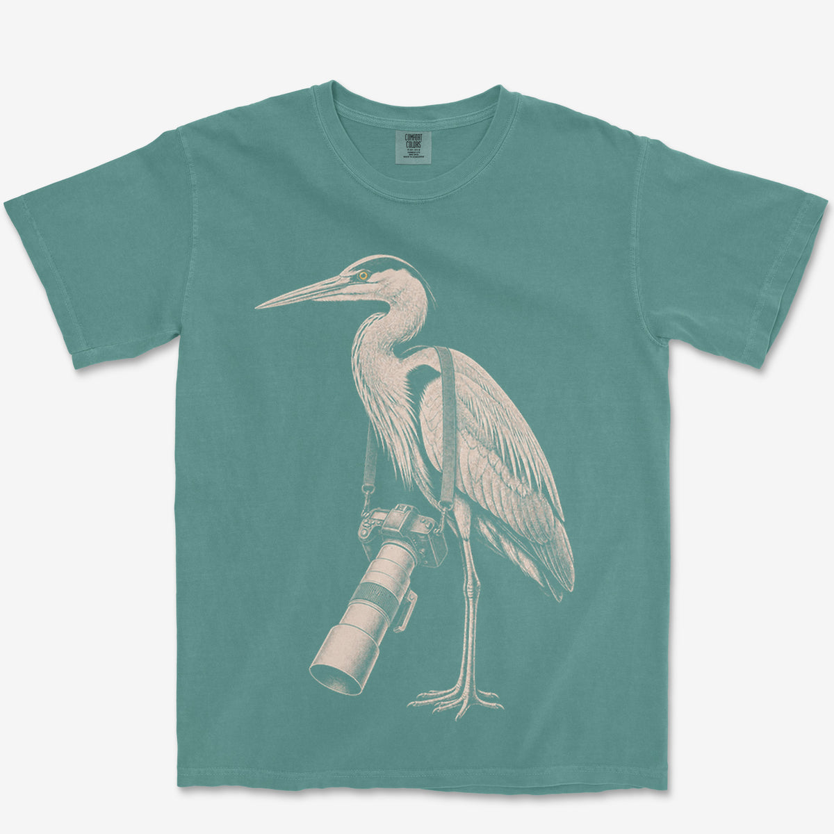 Long Lens Heron Heavyweight Tee
