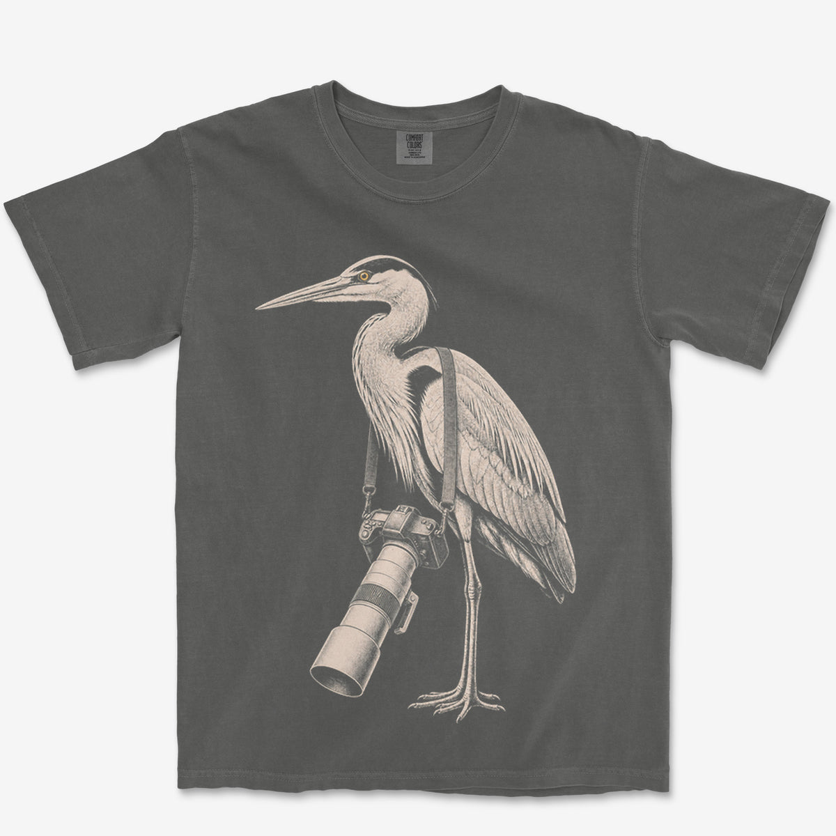 Long Lens Heron Heavyweight Tee