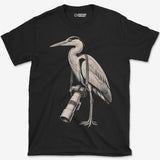 Long Lens Heron T-Shirt