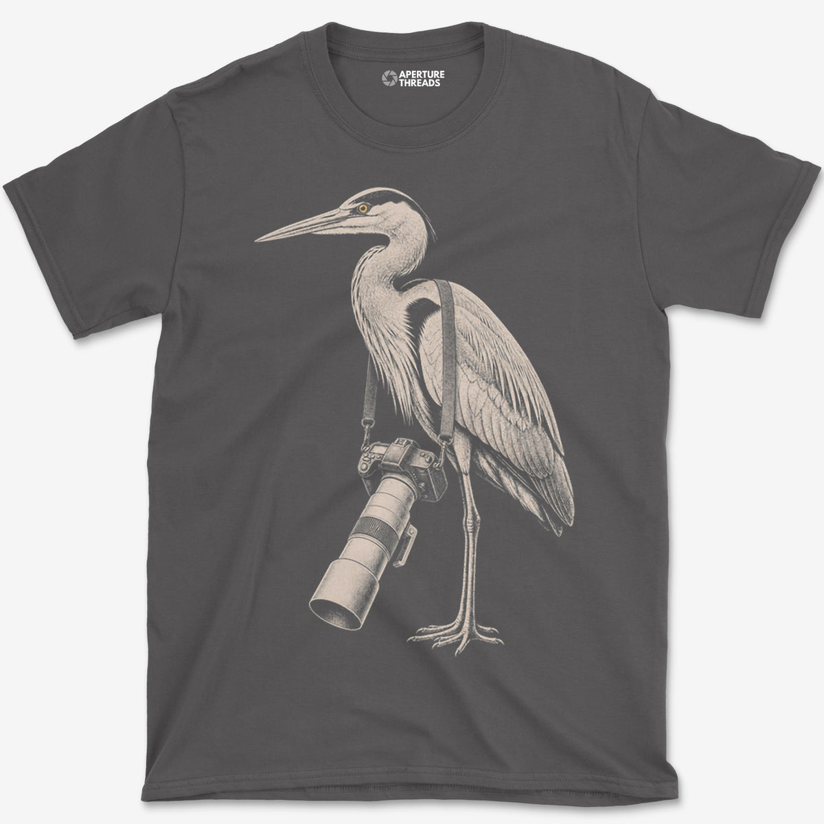 Long Lens Heron T-Shirt