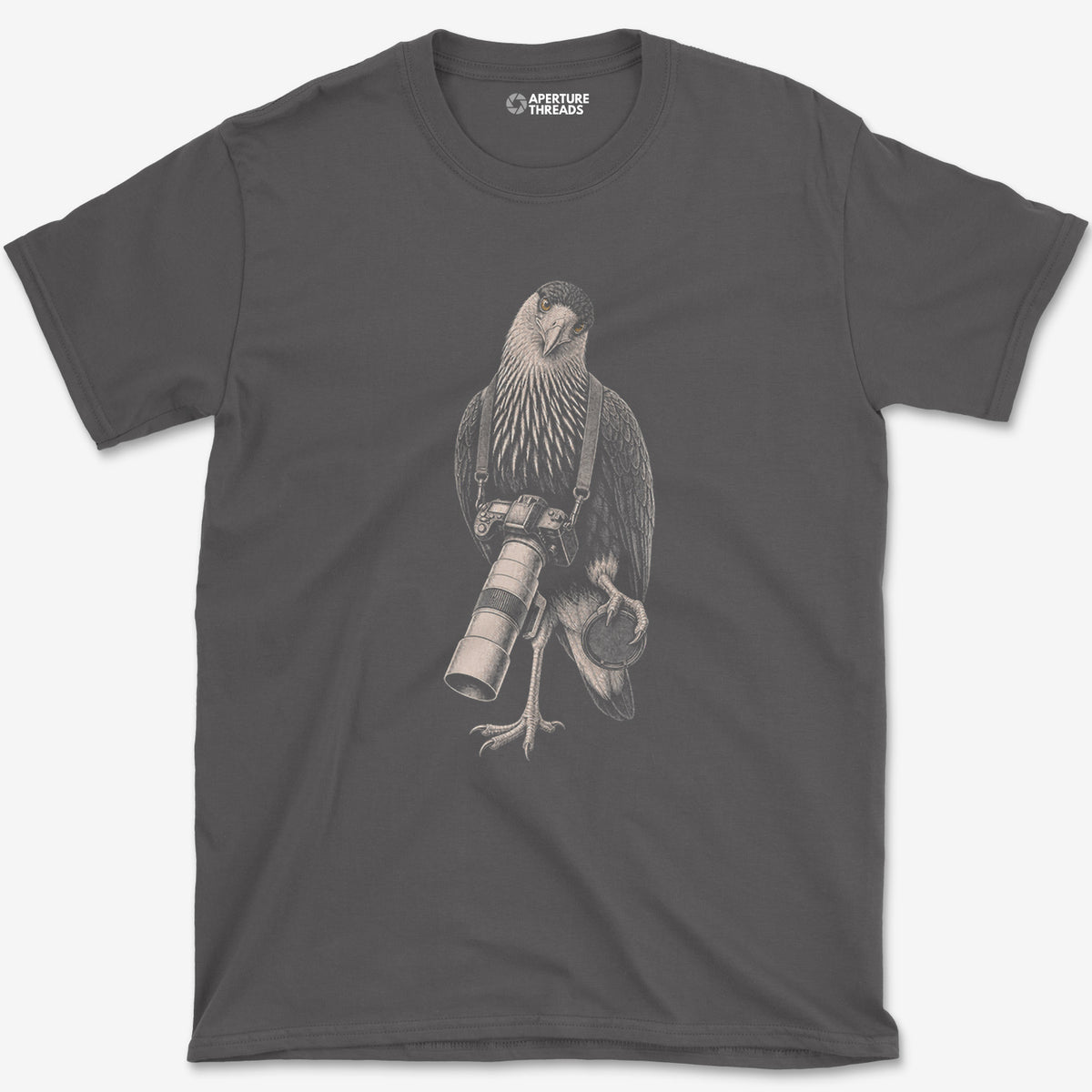 Long Lens Johnny Rook T-Shirt — charcoal