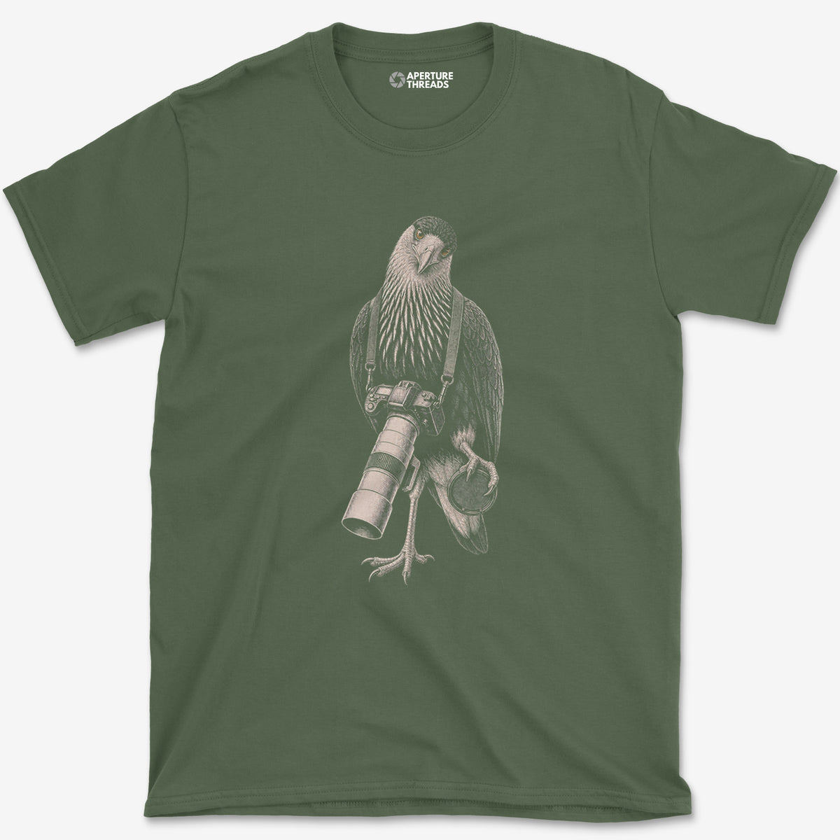 Long Lens Johnny Rook T-Shirt — military green