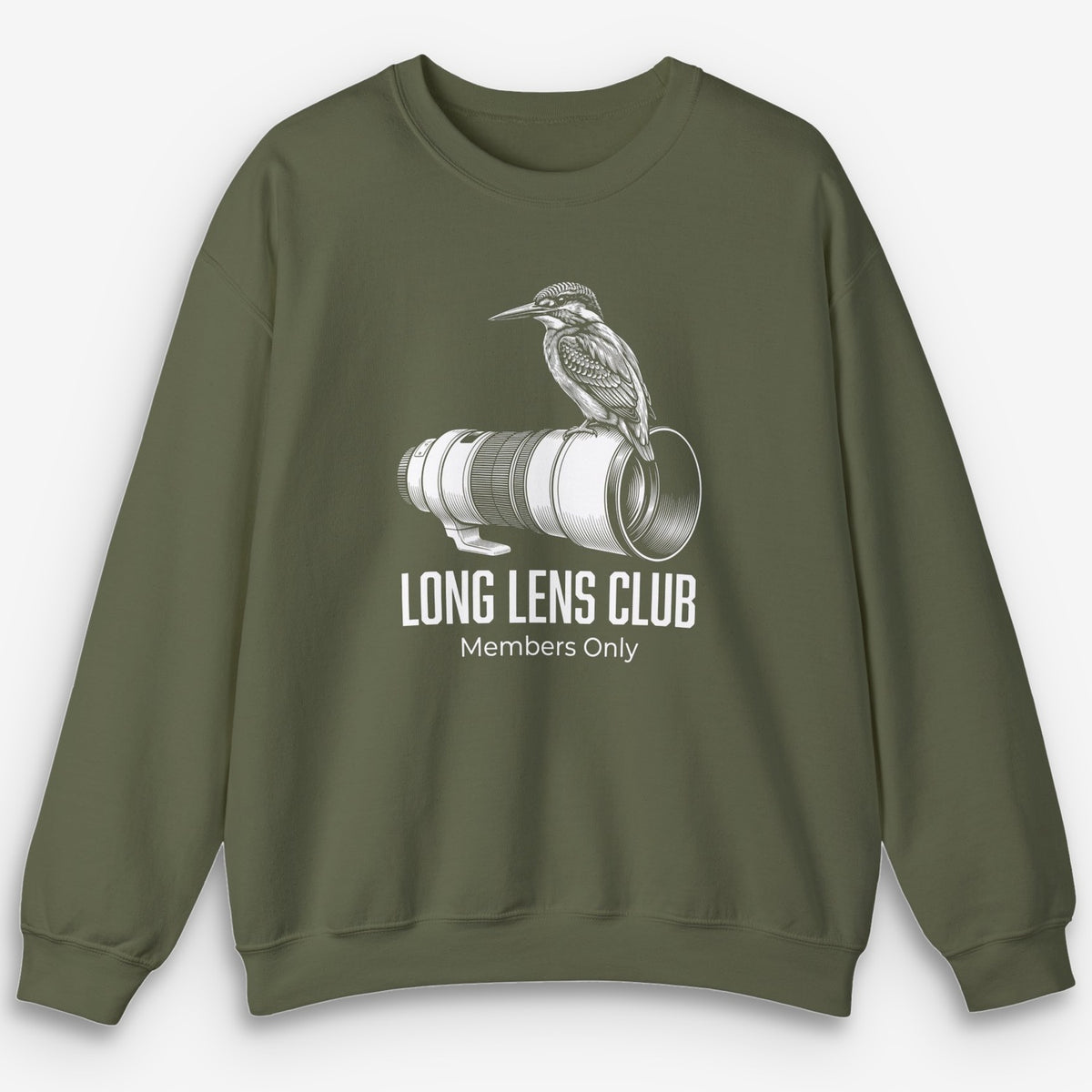 Long Lens Kingfisher Sweatshirt