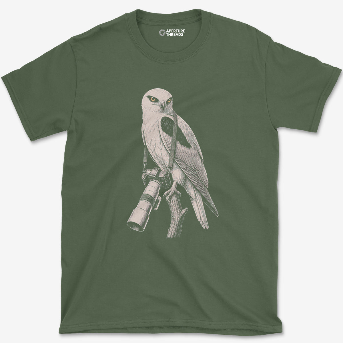Long Lens Kite T-Shirt — military green