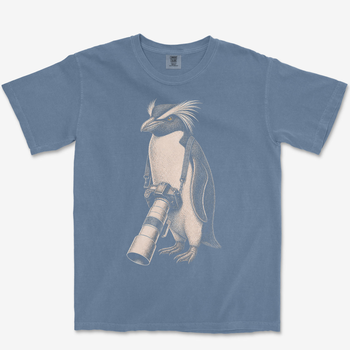 Long Lens Macaroni Tee — blue jean