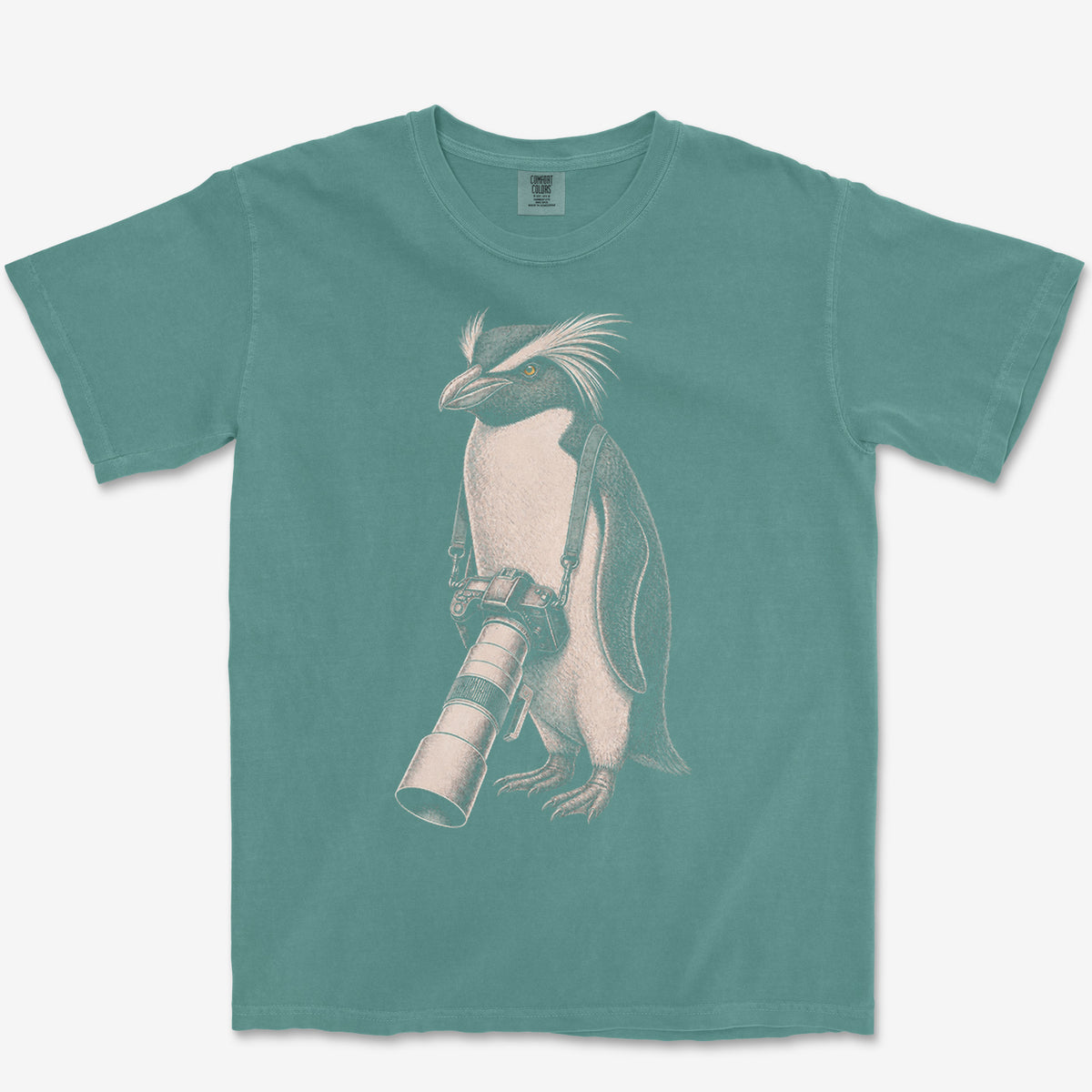 Long Lens Macaroni Tee — blue spruce