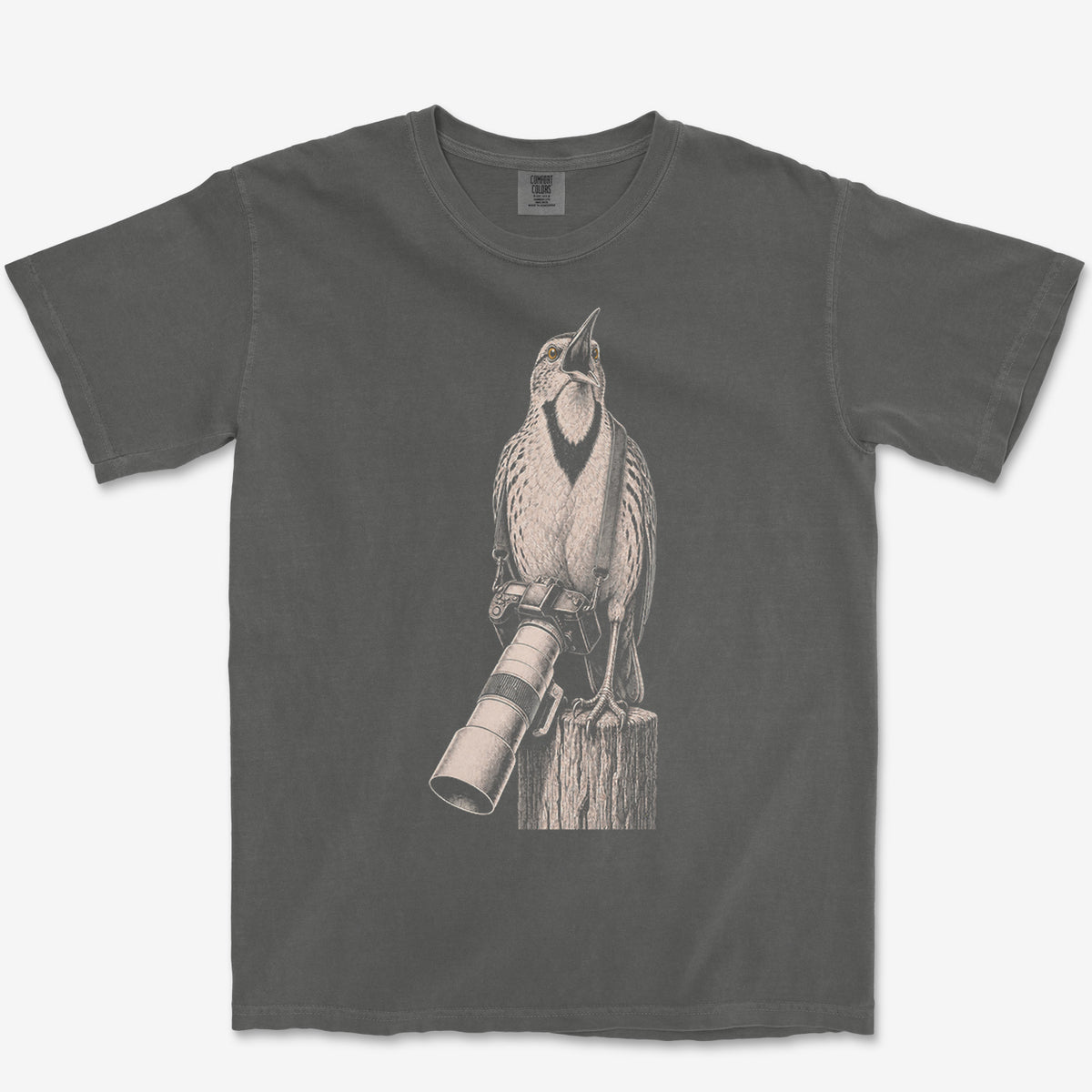 Long Lens Meadowlark Tee — pepper