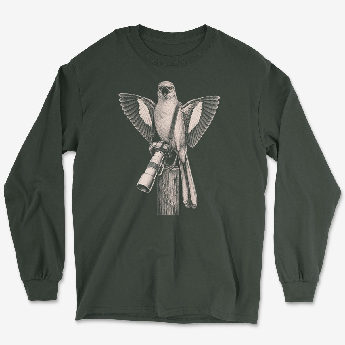 Long Lens Mockingbird Long Sleeve Tee