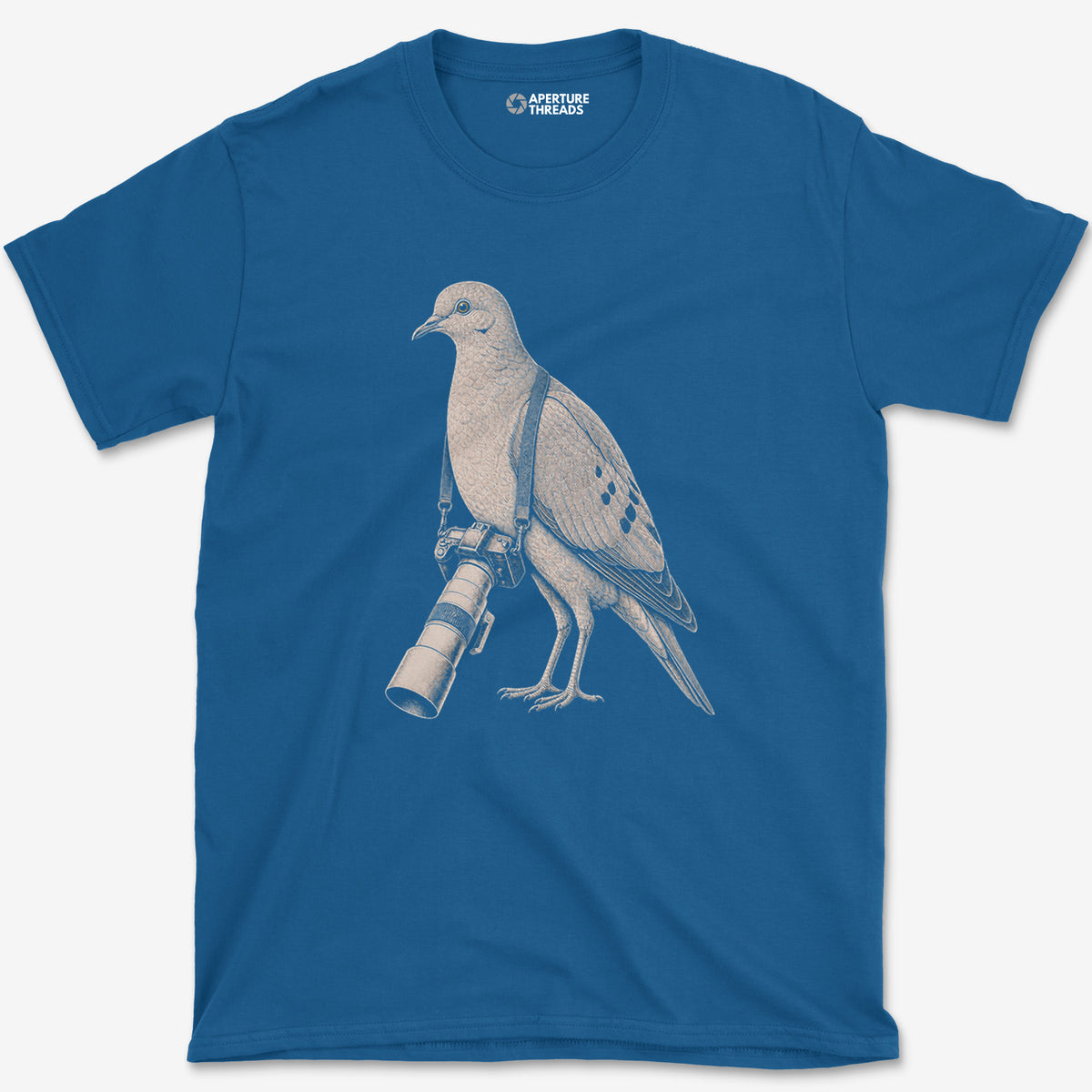 Long Lens Mourning Dove T-Shirt — royal