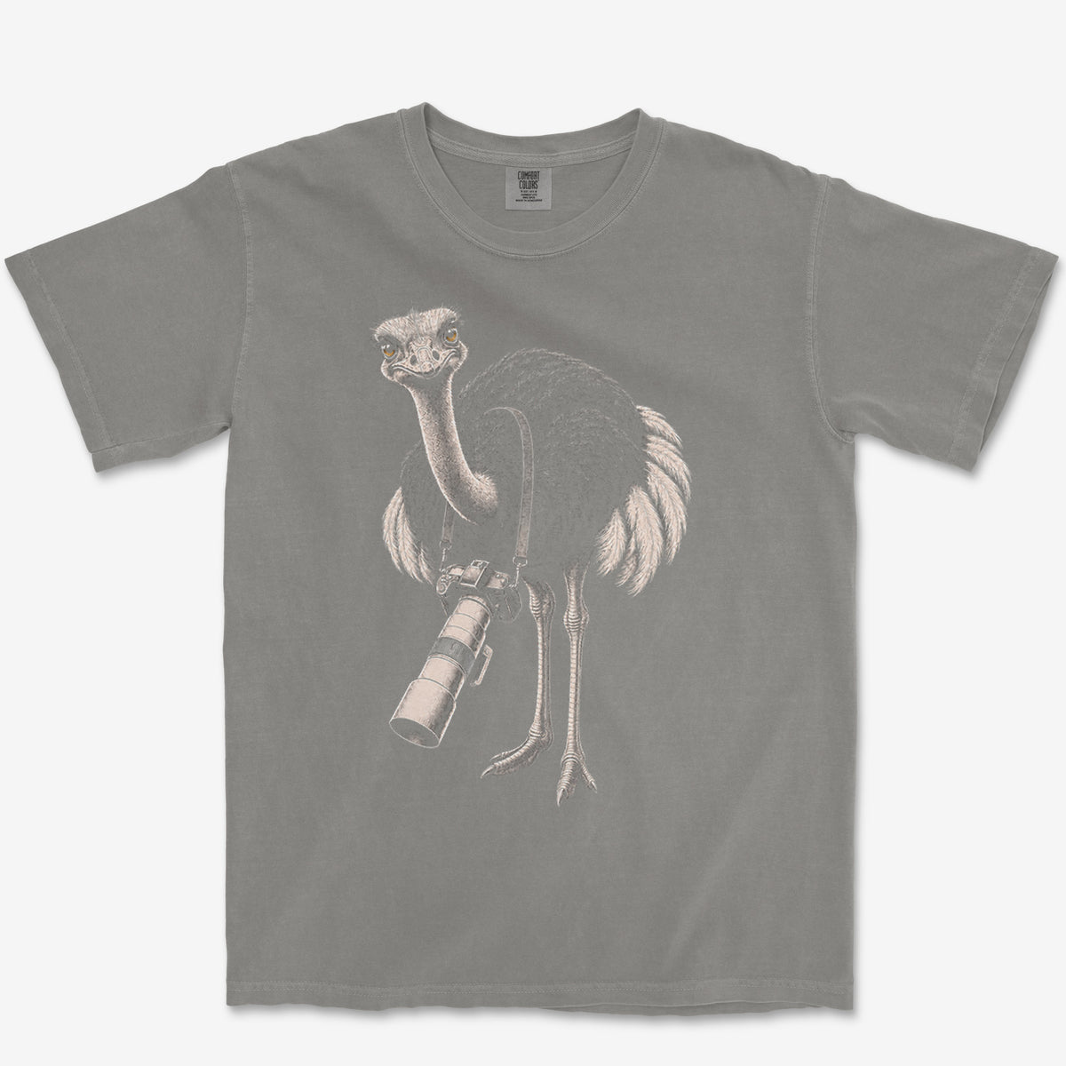 Long Lens Ostrich Heavyweight Tee
