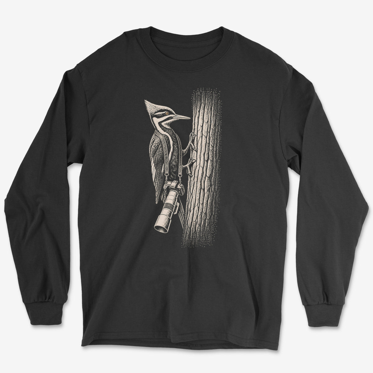 Long Lens Pileated Long Sleeve Tee