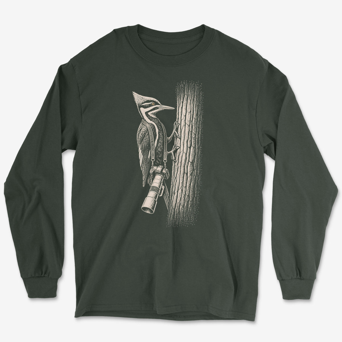 Long Lens Pileated Long Sleeve Tee