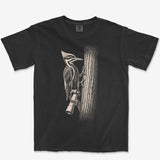 Long Lens Pileated Tee — black