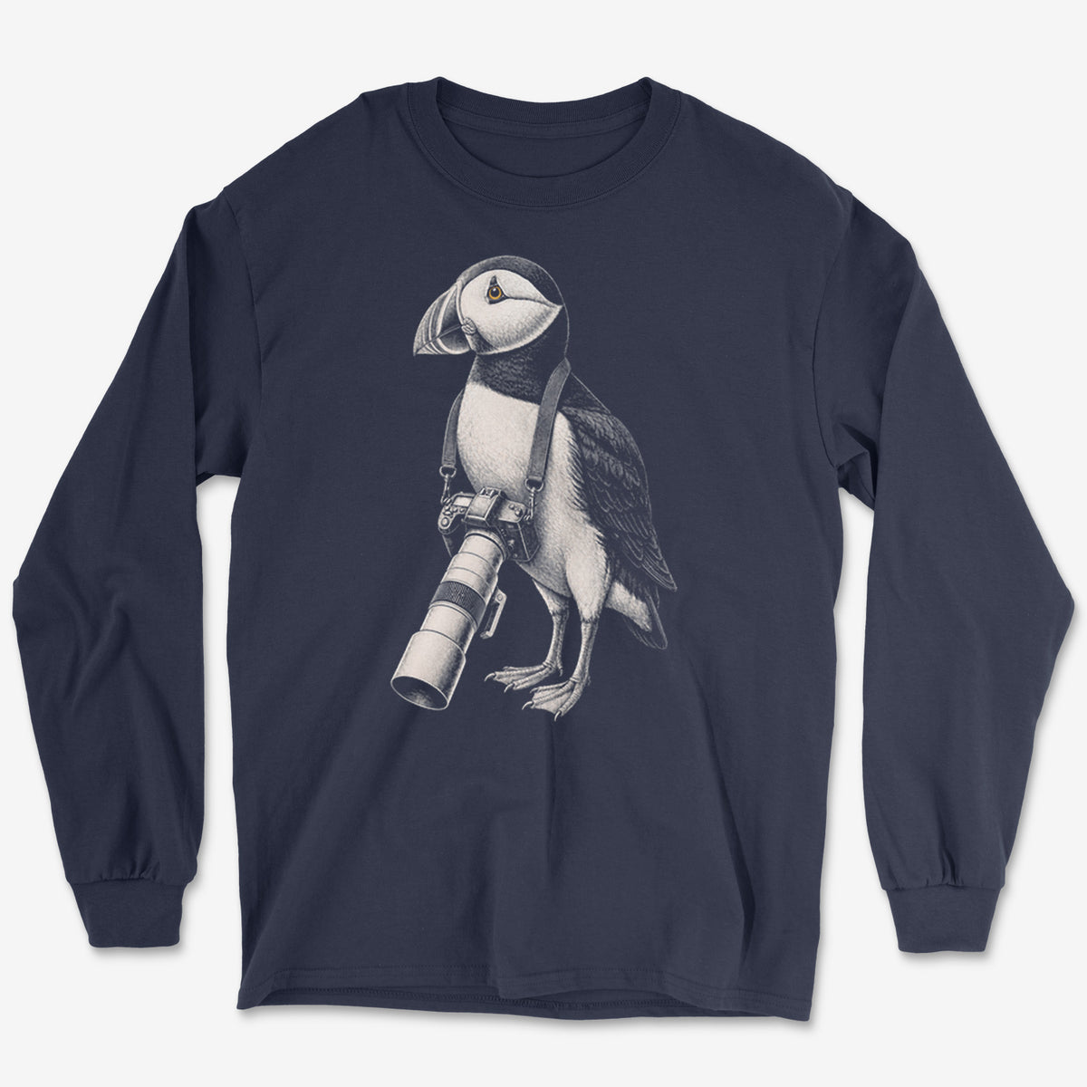 Long Lens Puffin Long Sleeve Tee