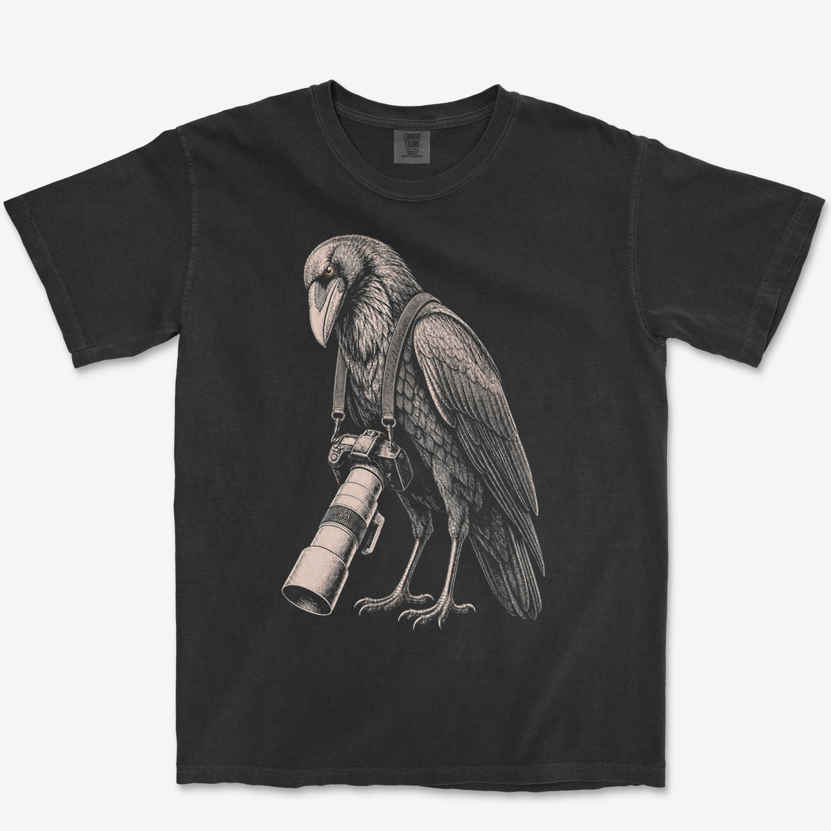 Long Lens Raven Tee — black