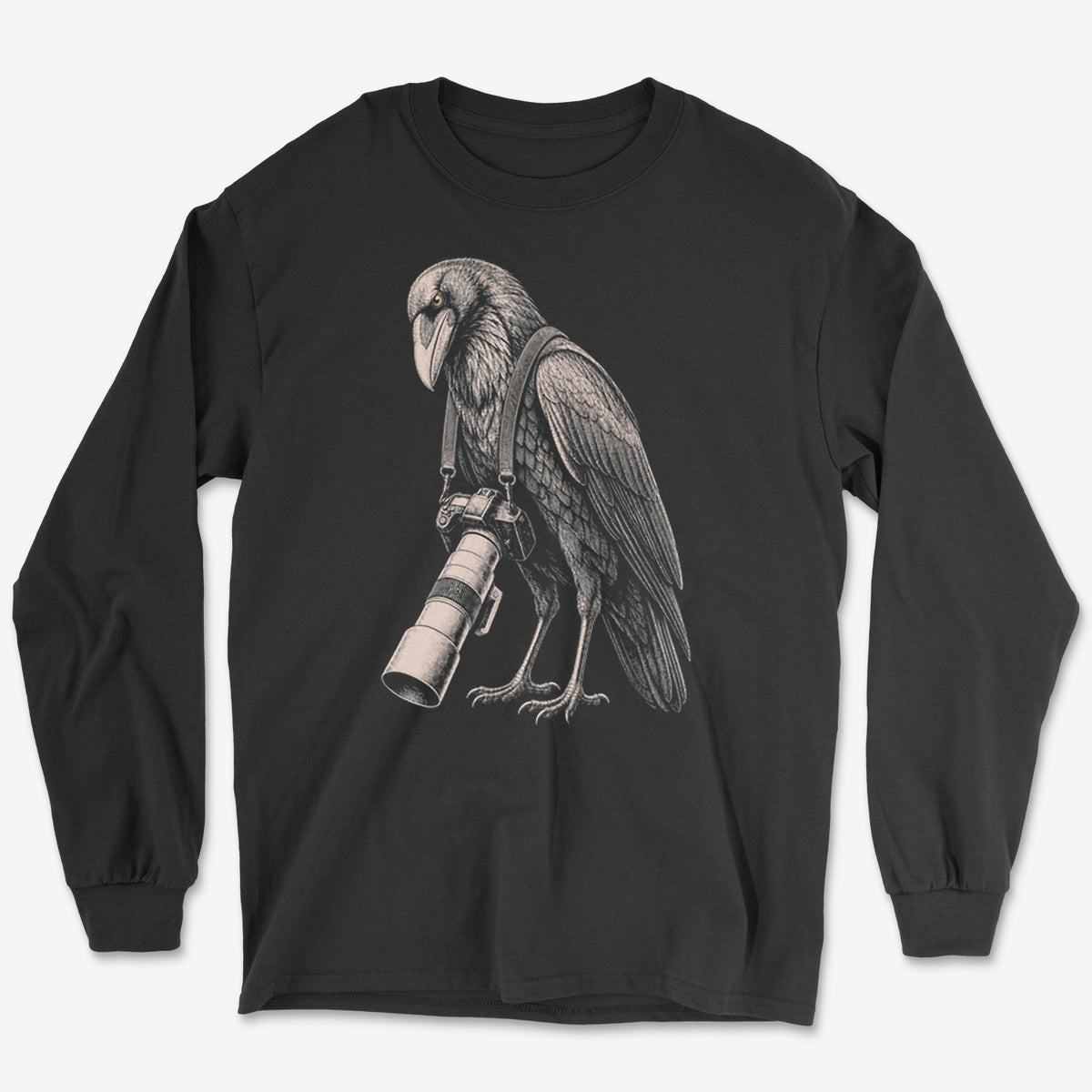 Long Lens Raven — black