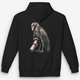 Long Lens Raven Hoodie — black
