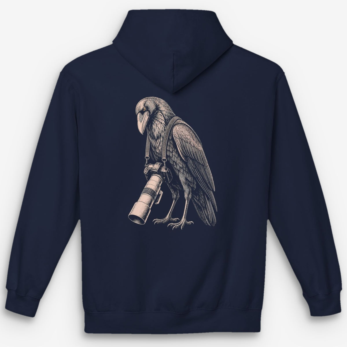 Long Lens Raven Hoodie — navy