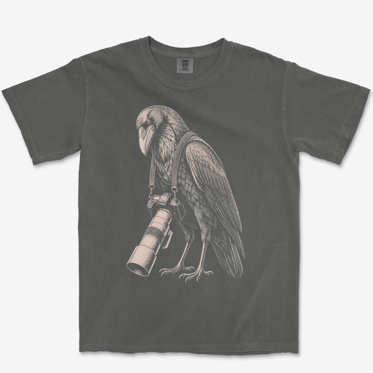Long Lens Raven Tee — pepper