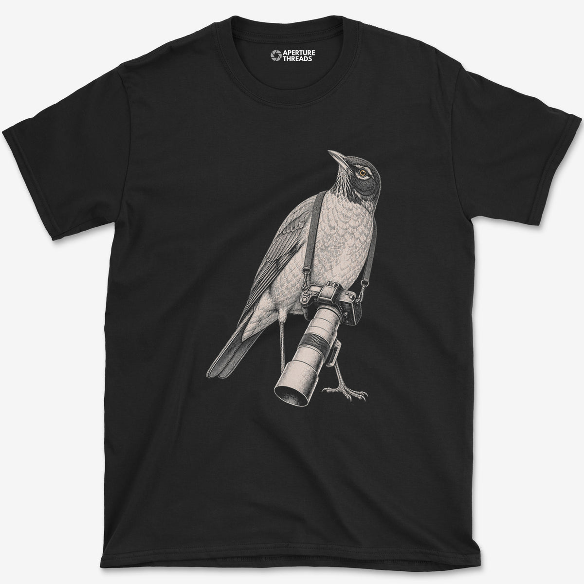 Long Lens Robin T-Shirt — black